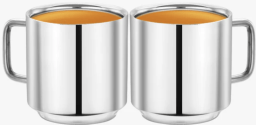 SS Tea/coffee cup - 150 ml (Set of 2 )